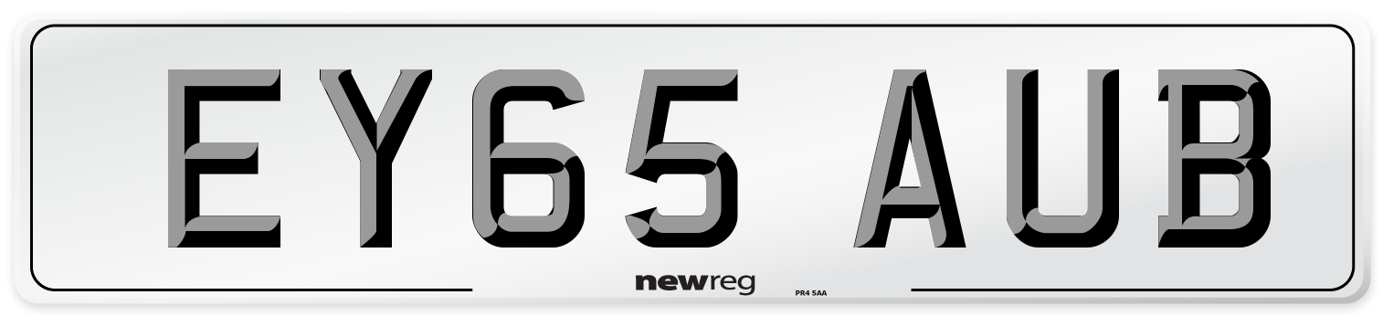 EY65 AUB Number Plate from New Reg